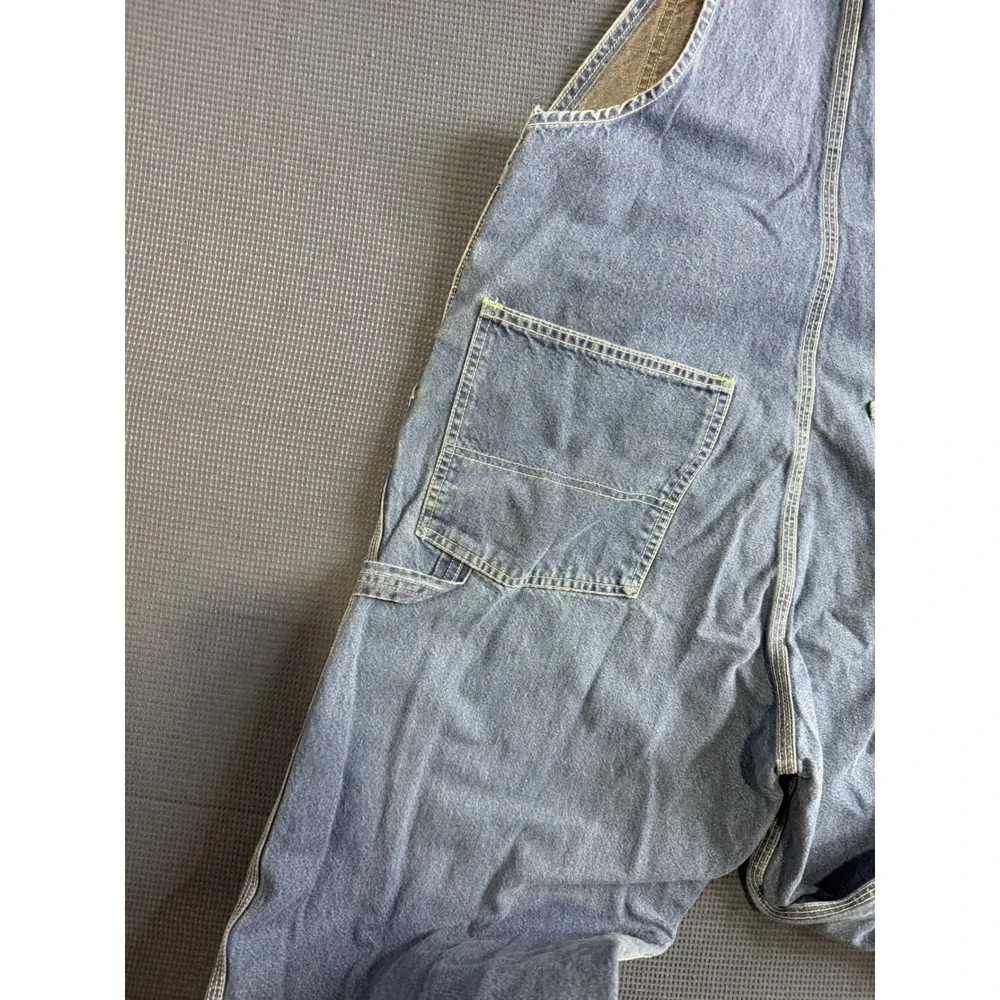 Vintage OshKosh Bgosh Vestbak Denim Overalls Mens 38x29 Made in USA Blue
